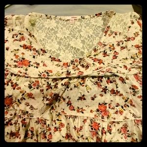 Bongo Floral Shirt with Lace Back